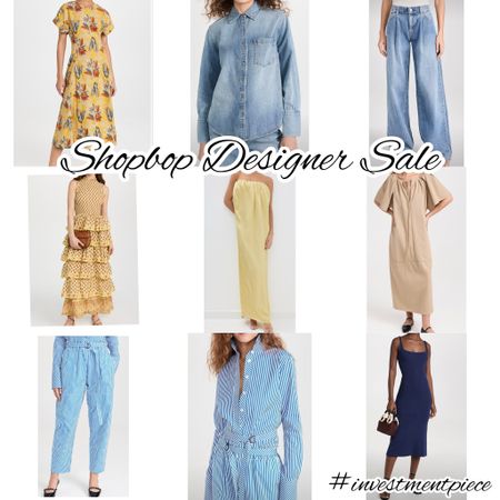 From denim to striped sets. Dresses from casual to party. Everything to summer and in designer up to 70% off @shopbop these are my picks! #investmentpiece 

#LTKStyleTip #LTKSeasonal #LTKSaleAlert