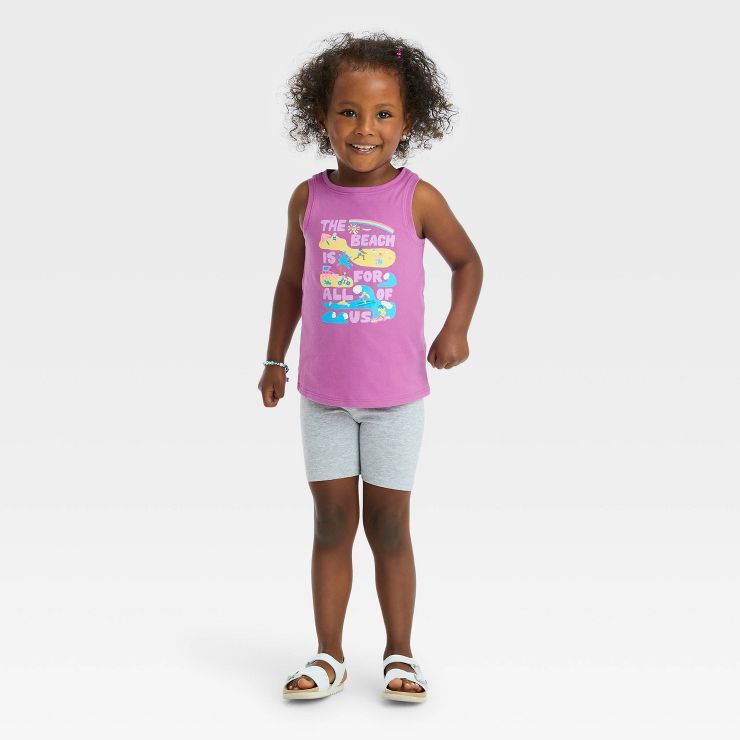 Toddler Girls' Beach Tank Top - Cat & Jack™ Violet | Target