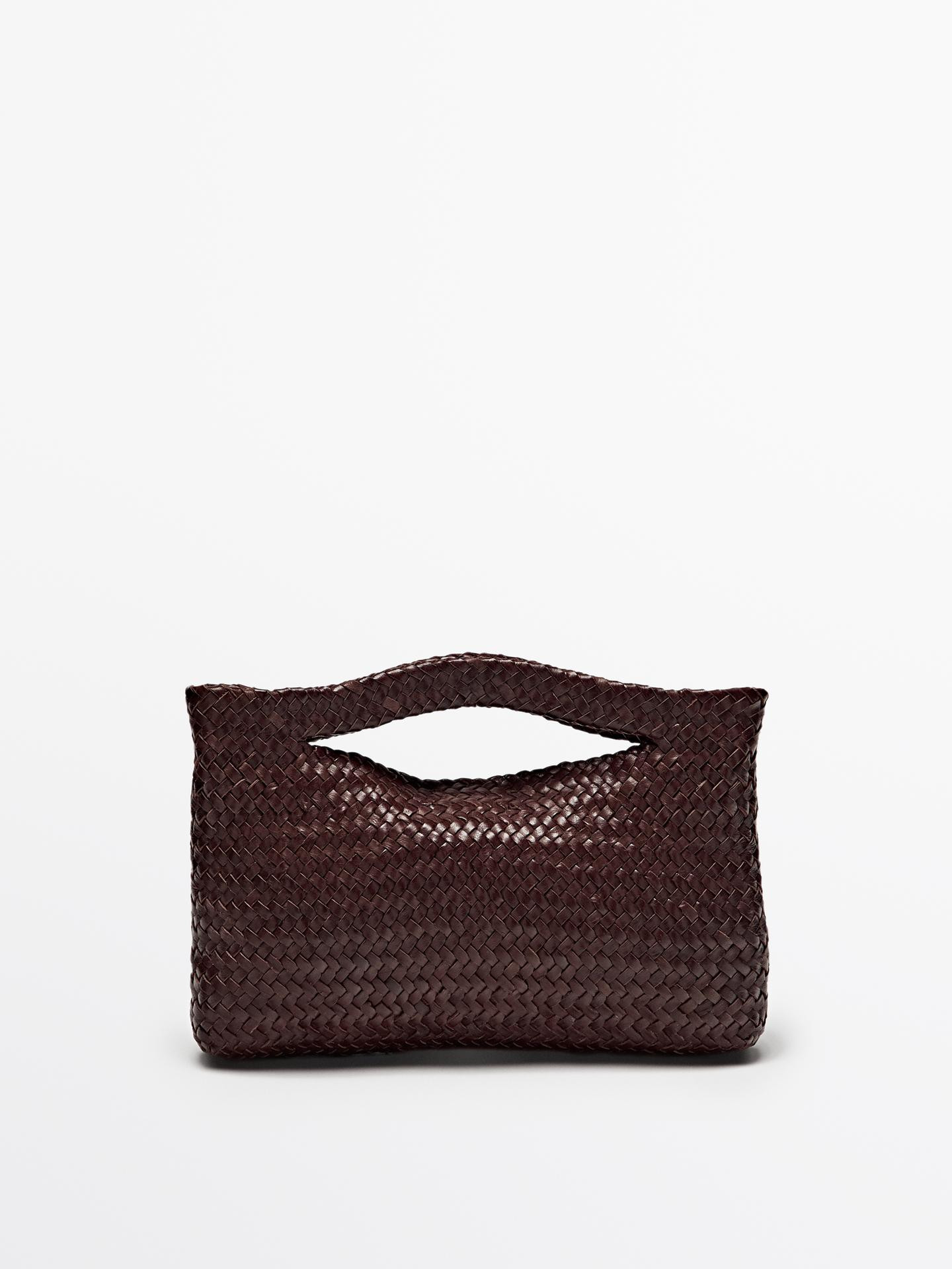 Woven nappa leather mini bag
    
 £169.00 | Massimo Dutti UK