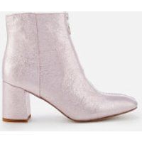 Rebecca Minkoff Women's Stefania Metallic Heeled Ankle Boots - Rock Pink | Coggles (Global)