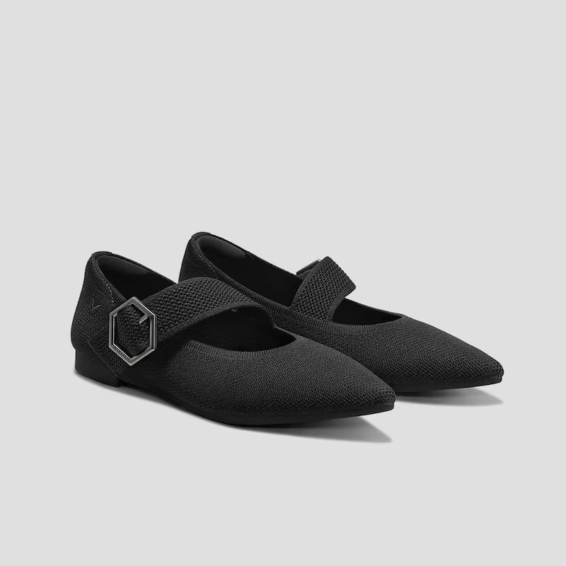 Pointed-toe Mary-Jane Flats (Maria) | VIVAIA