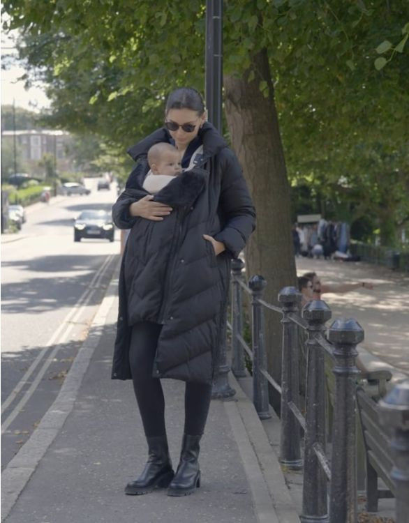 Long Maternity & Babywearing Puffer Coat | Seraphine UK