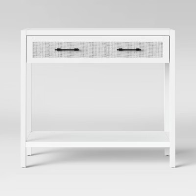 Warwick Wood and Rattan Console Table - Threshold™ | Target