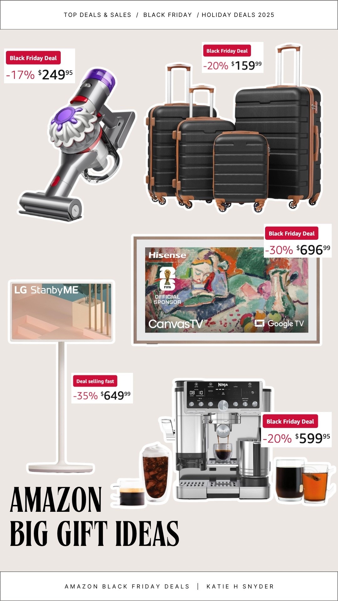 #ad Amazon Black Friday Deals — my top picks for big gift ideas! @amazon #founditonamazon #WinterFavorites2025 

#LTKGiftGuide #LTKHoliday #LTKCyberWeek