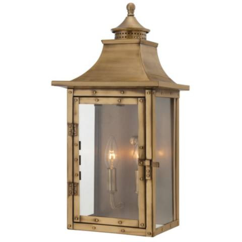 St. Charles 2-Light Aged Brass Wall Light - #7019J | Lamps Plus | Lamps Plus