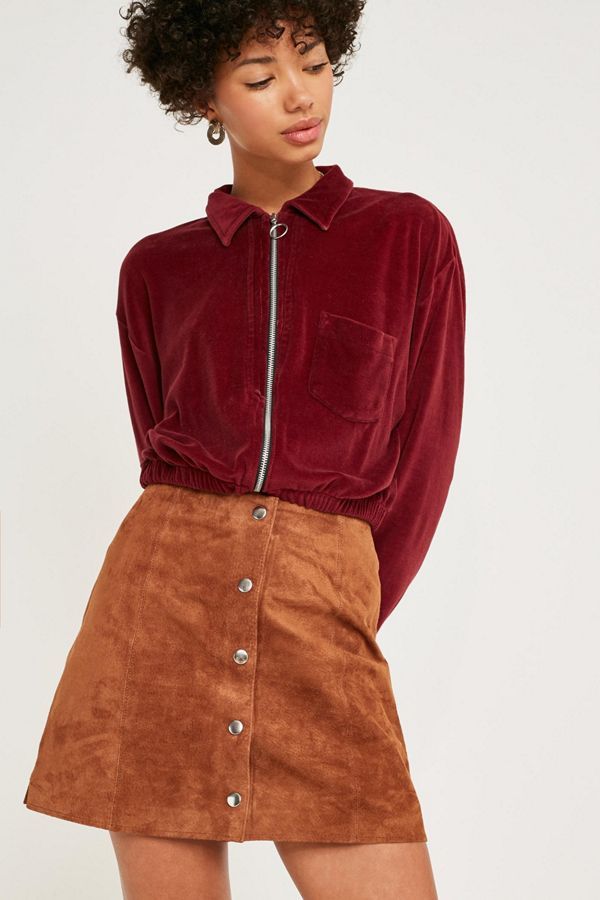 UO Jonie Tan Suede Mini Skirt | Urban Outfitters (US and RoW)