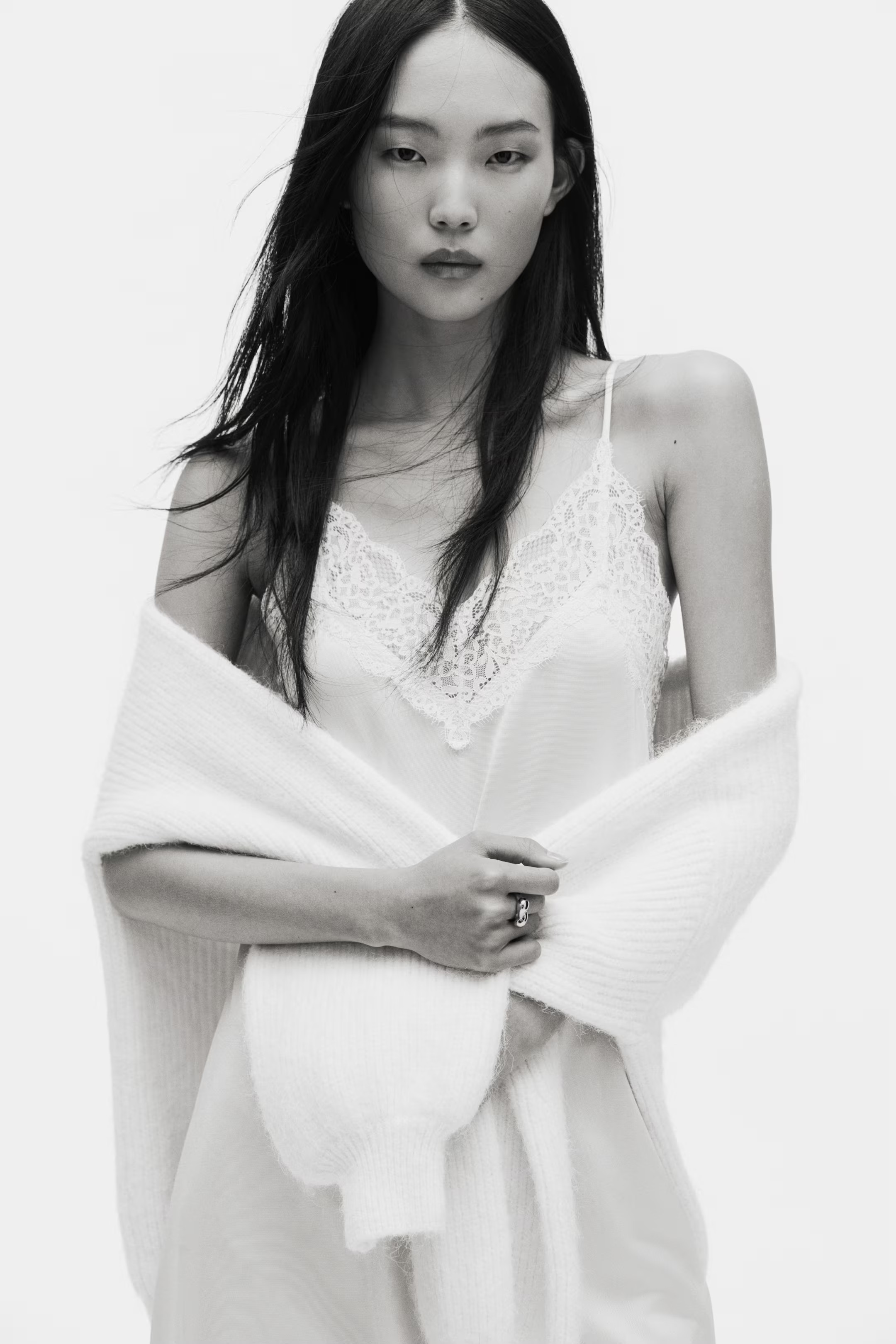 Trägerkleid mit Spitze | H&M (DE, AT, CH, NL, FI)