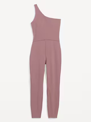 One-Shoulder PowerChill 7/8-Length Bodysuit for Women | Old Navy (US)