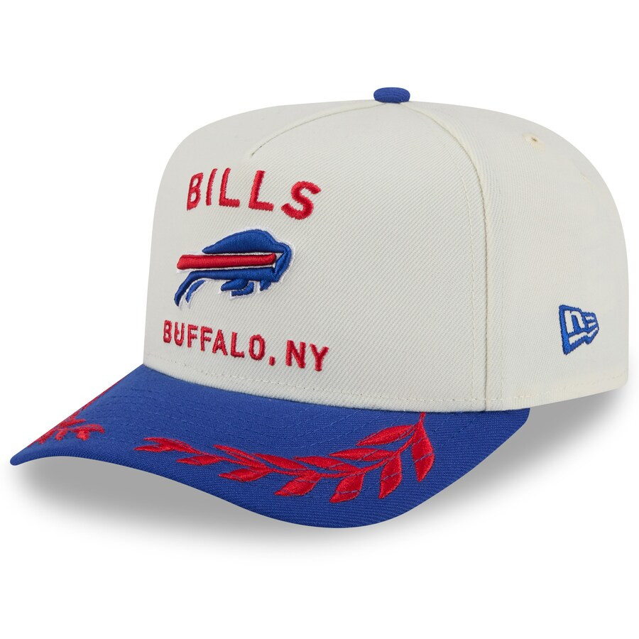 Men's Buffalo Bills  New Era Cream/Royal 2025 NFL Draft A-Frame 9FIFTY Snapback Hat | NFL Shop