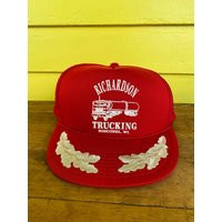 Vintage Richardson Trucking Boscobel, Wisconsin Red Trucker Hat Worn | Etsy (US)