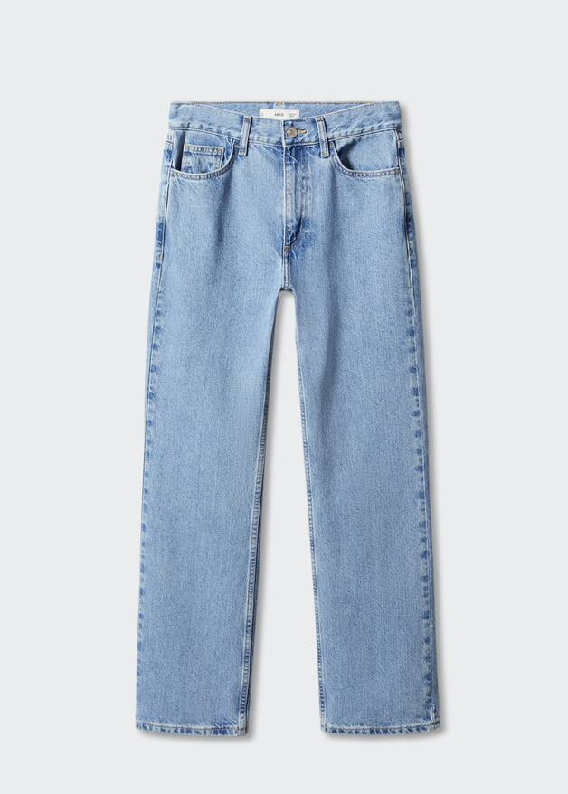 Mid-rise straight jeans -  Women | Mango USA | MANGO (US)