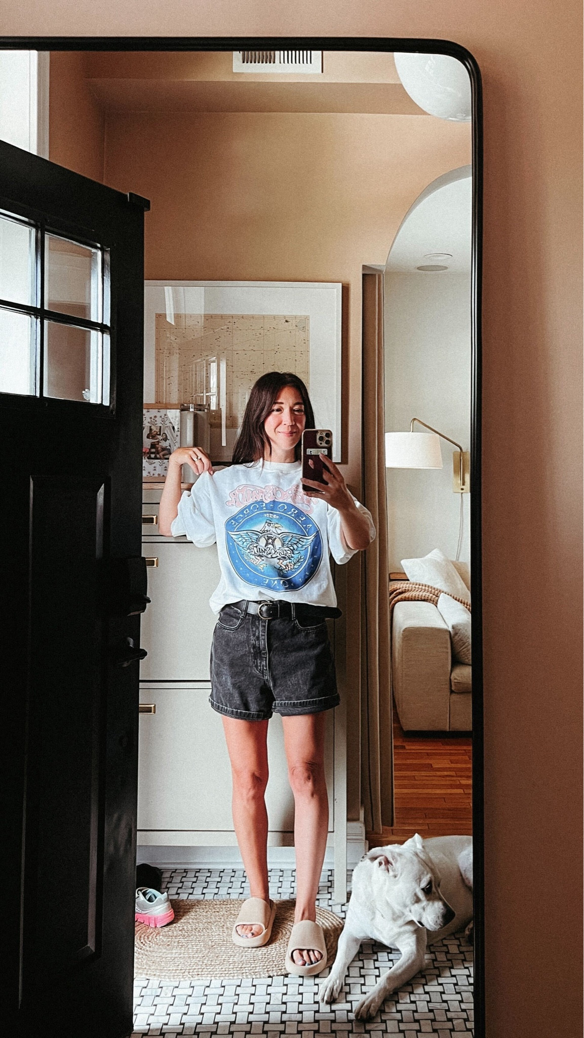 OOTD: Vintage Aerosmith long sleeve shirt and old shorts but sharing similar items to get the lookk

#LTKStyleTip