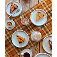 Fall Plaid Table Runner | Autumn Thanksgiving Orange Tartan Cloth Country Farmhouse Rustic Holiday Hostess Gift | Etsy (US)