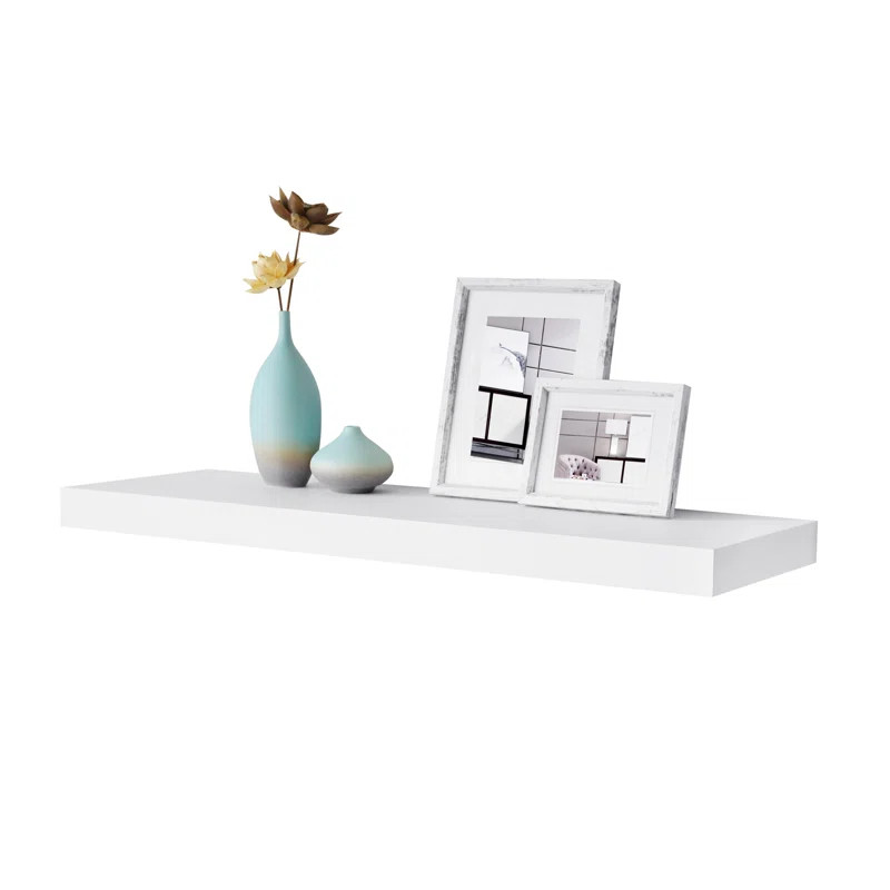White Tiverton Floating Shelf | Wayfair North America