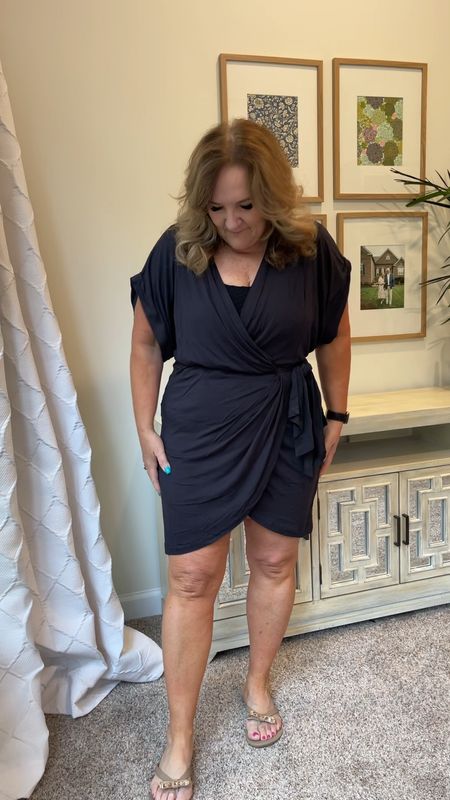 Real bodies wear bathing suits too. 
Wearing size 14 in the suit. 
Size L in the coverup 

Coverup is very lightweight. Suit is really comfortable. The square neck and back are very flattering. 


#LTKswim #LTKsalealert #LTKcurves