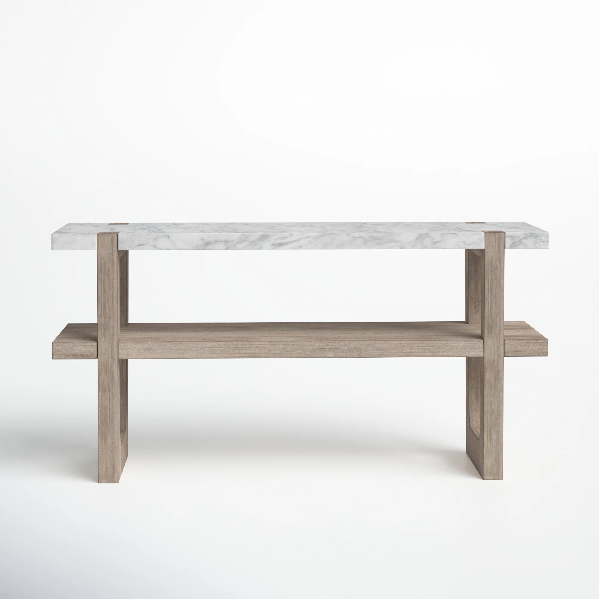 Landover 60'' Genuine Marble Console Table | Wayfair North America