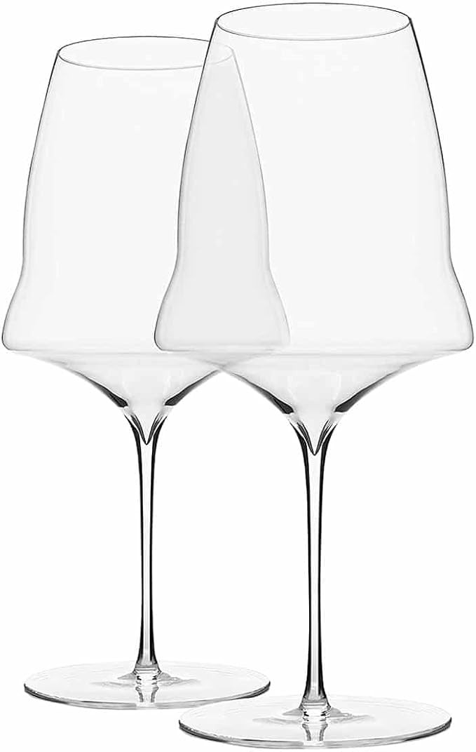 Josephinenhütte - JOSEPHINE No 3 - Red - Red wine glasses - purely handmade - Set of 2 | Amazon (US)