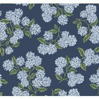 Rifle Paper Co. Hydrangea Wallpaper, Non Woven in Navy by DecoratorsBest | DecoratorsBest