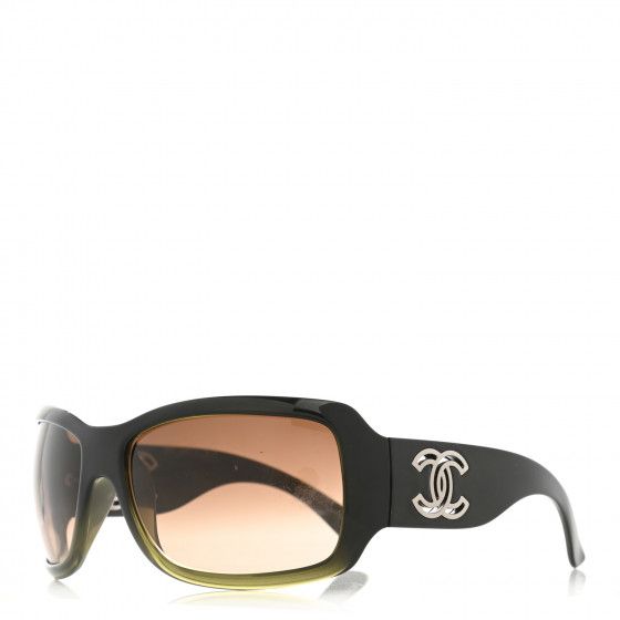 CHANEL CC Sunglasses 6018 Black | Fashionphile