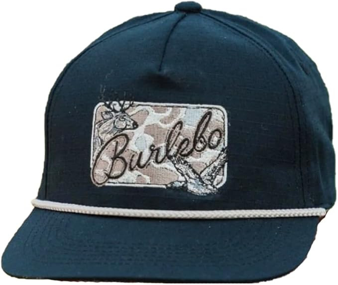 Burlebo Men's Black Camo Patch Essentials Snapback Cap | Amazon (US)