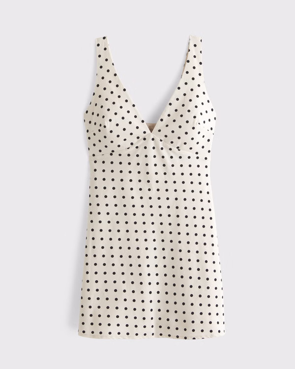 Bra-Free V-Neck Mini Dress | Abercrombie & Fitch (US)