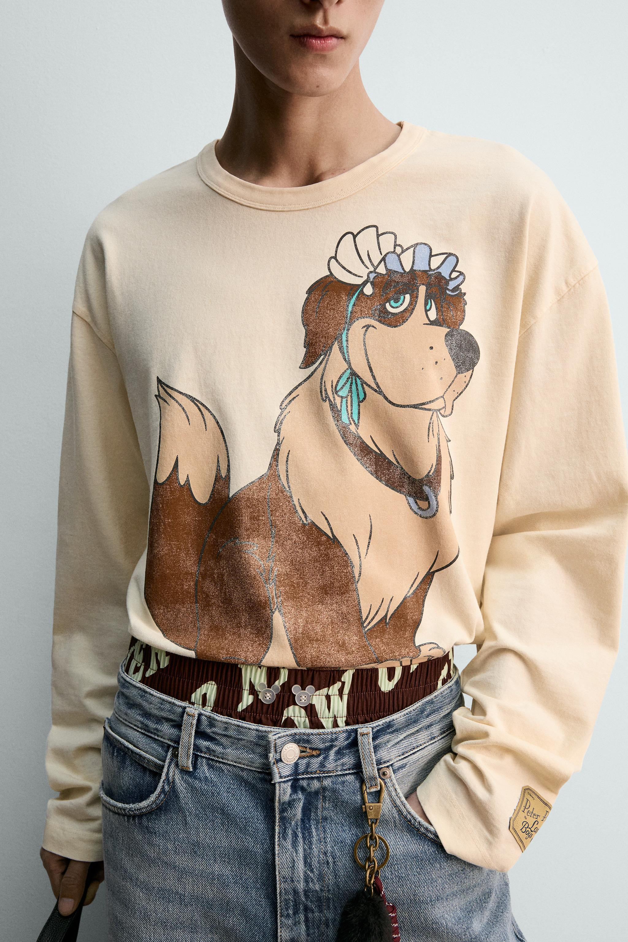 NANA PETER PAN HARRY LAMBERT FOR ZARA X DISNEY T-SHIRT | Zara US