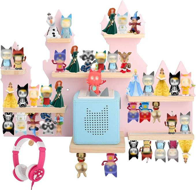 for Toniebox 2 and Toniebox 1 Tonie Shelf Wall Mounted Set,Tonies Figures Tonies Storage,Magnetic... | Amazon (US)