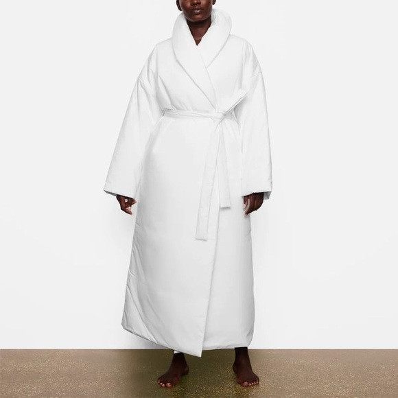 NWT SKIMS Cotton Duvet Robe | Poshmark