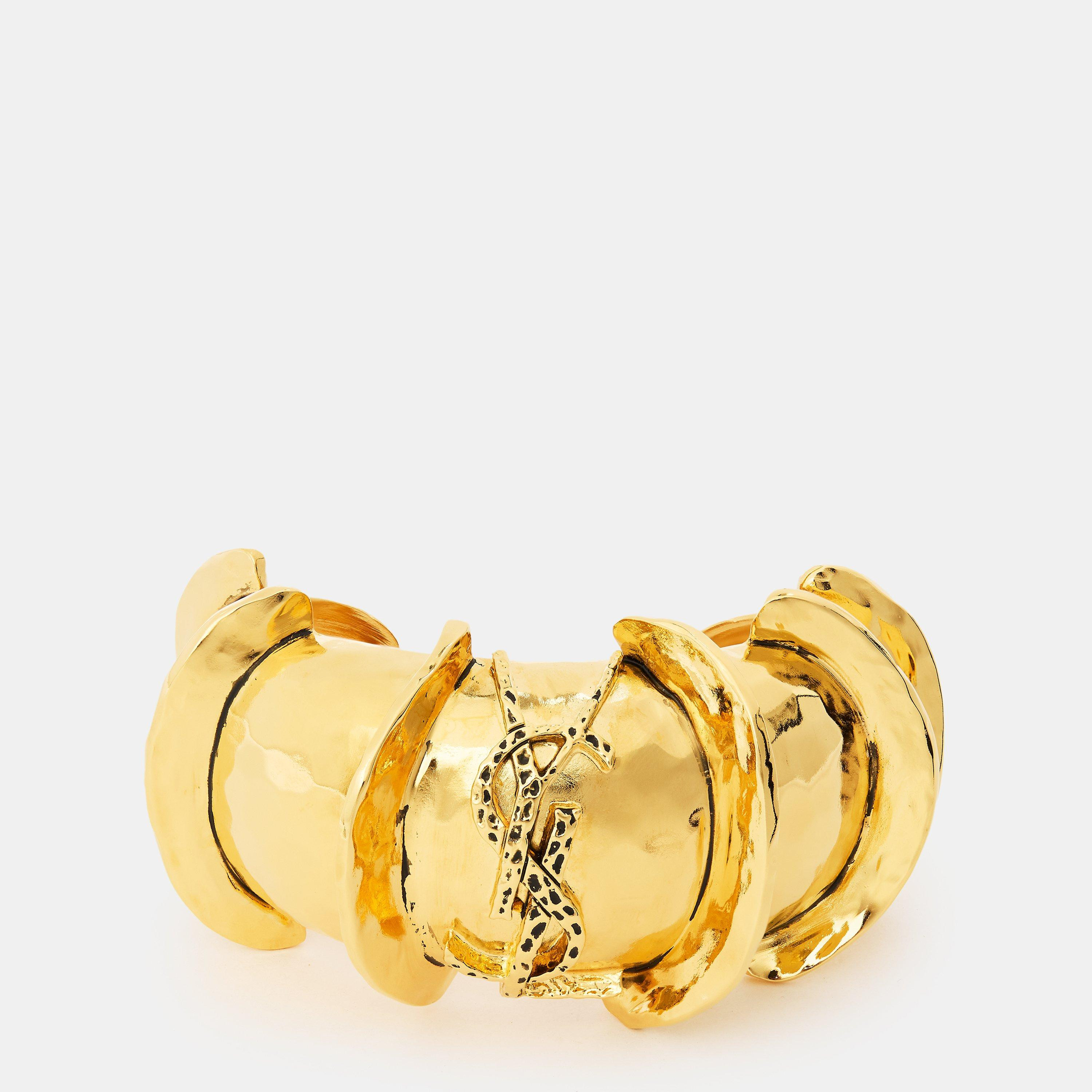 Women's Monogram High-Shine Metal Cuff Bracelet | Flannels UK