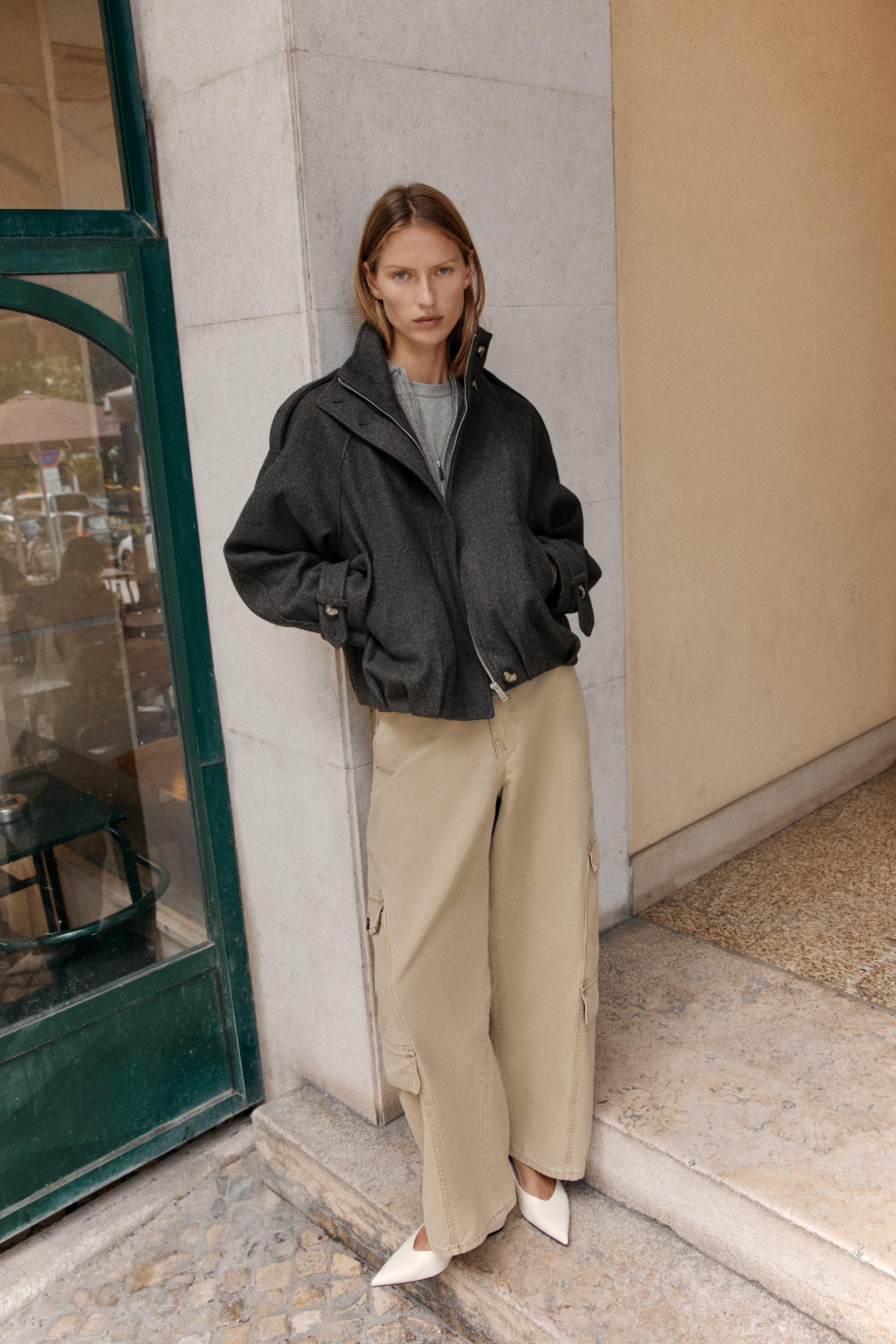 BOMBER JACKET WITH TABS | Zara US