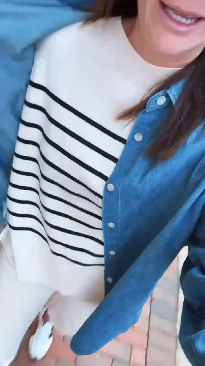 Super cute and comfy set I wore for a travel day! Adding the denim shirt as an extra layer makes it even better!

#LTKTravel #LTKootd #LTKFindsUnder50