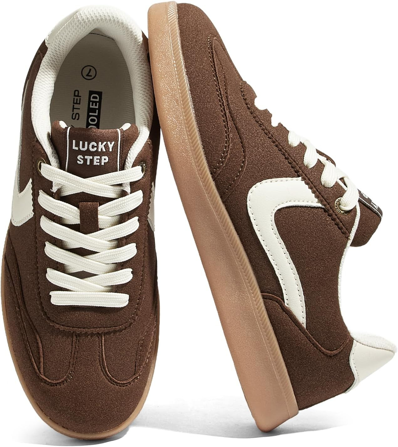 LUCKY STEP Women's Classic Fashion Sneakers | Amazon (US)