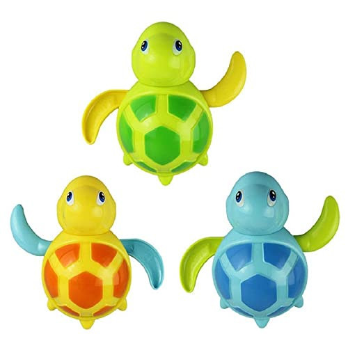 3pcs Bath Swimming Turtle Toy for Baby Toddler, Wind Up Chain Bathing Water Toy, Swimming Bathtub Pool Cute Swimming Turtle Toys for Boys Girls. | Amazon (US)