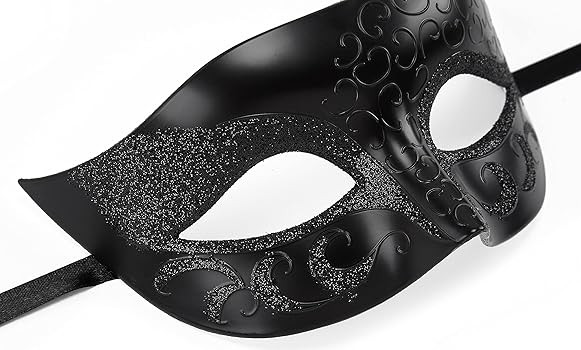 Masquerade Mask for Men - Venetian Roman Greek Mask for Mardi Gras Ball Halloween Prom Party | Amazon (US)