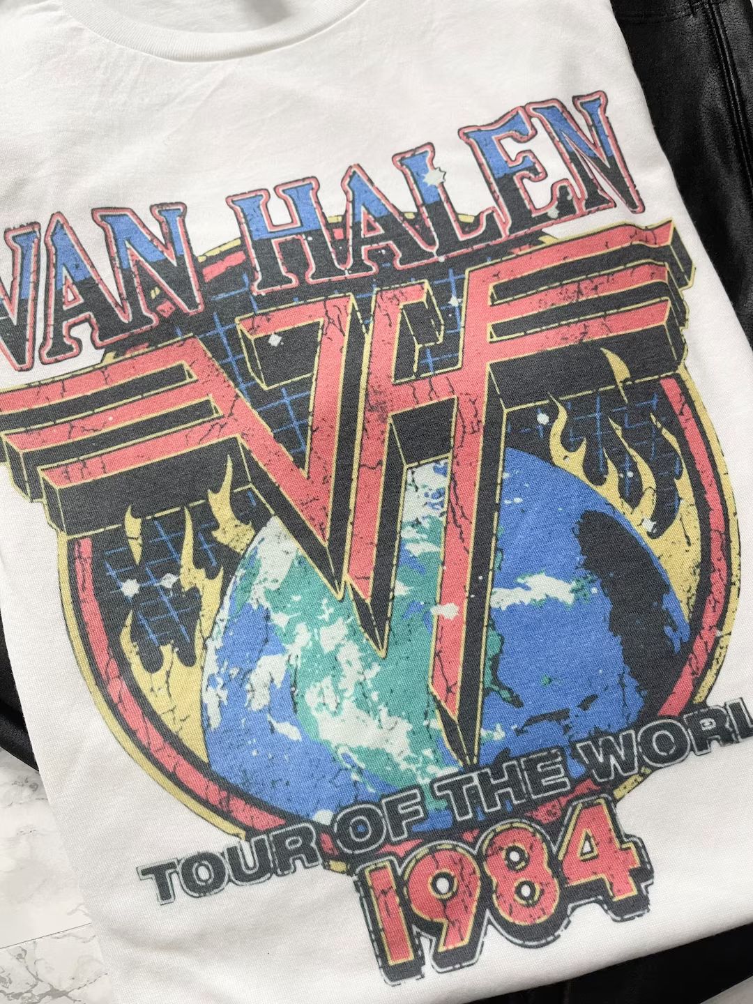 Van Halen 1984 t-shirt/rock band/Unisex tee/ vintage feel/White | Etsy (US)
