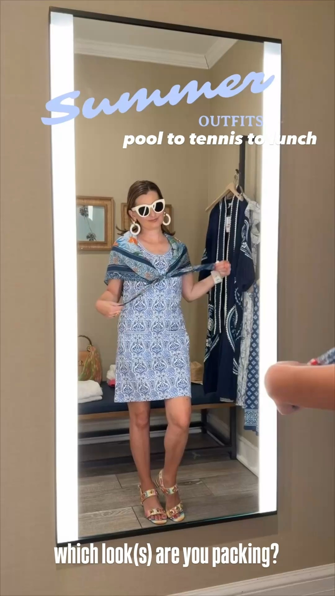 Tommy Bahama x John Robshaw faves🩵 Breezy blue and white dresses in pineapple prints 🍍 that are perfect for vacation! Love this reversible one-piece swimsuit too, especially styled with the comfy resort wear pants & pineapple sweater 🧳 



#LTKSwim #LTKootd #LTKOver40