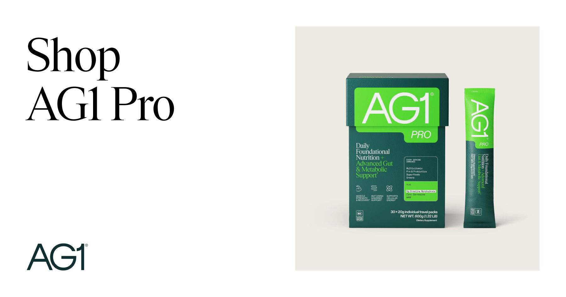 Buy AG1 Pro: The Best Greens Powder with Creatine | AG1 | AG1