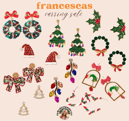 EARRING SALE!!
francesca’s is having a sale on their earrings! 30% off! I rounded up my favs holiday earrings and they are so cute, I even snagged some for myself!! Check out my recent purchase collection to see which ones I got!! 
Super cute and affordable jewelry to elevate your outfits! 

#francescas #sale #earrings #holiday #jewelry #pearl #crystal #diamond #huggies #dropearrings #statement #clover #dupes 

#LTKHoliday #LTKGiftGuide #LTKsalealert