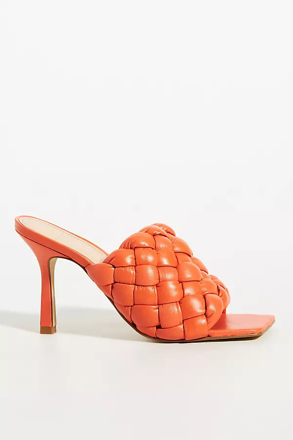 Marc Fisher Puffy Heeled Sandals By Marc Fisher LTD in Orange Size 6 | Anthropologie (US)