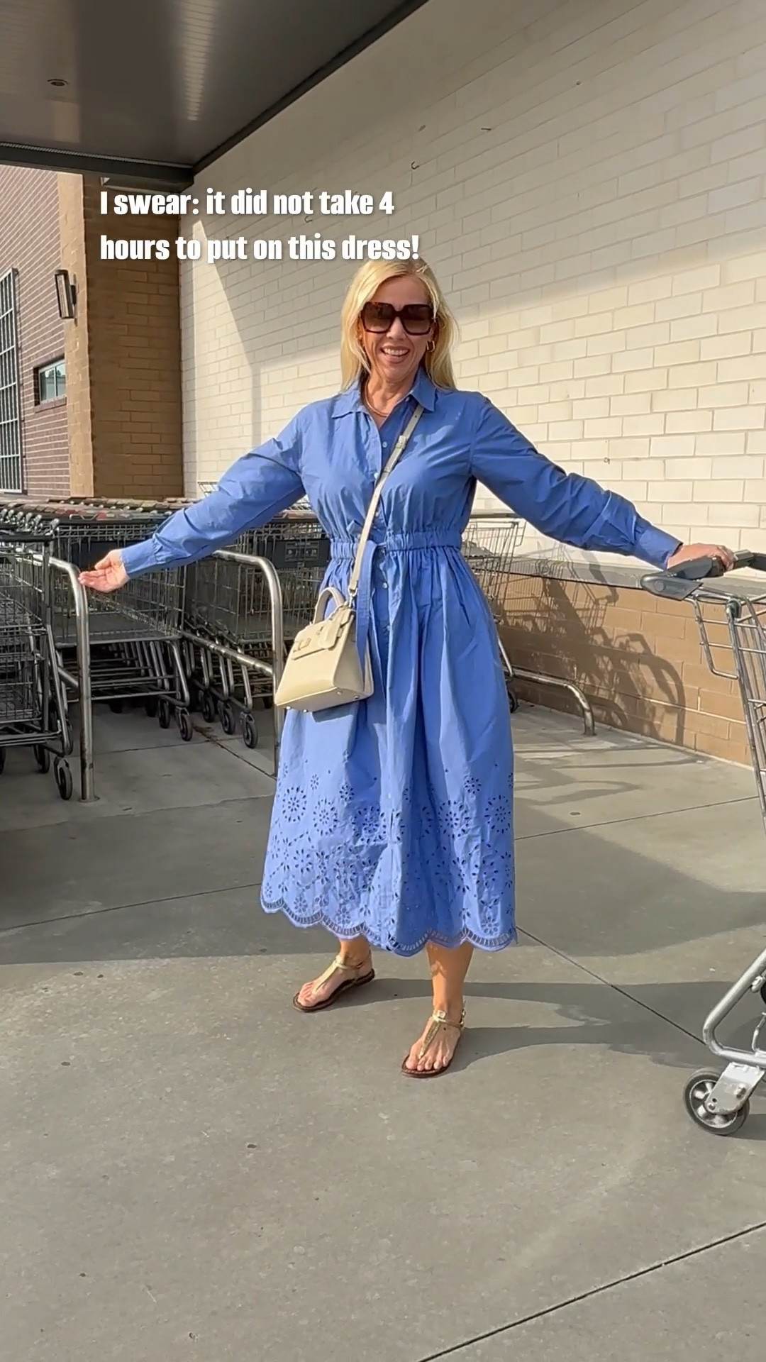 This person is totally irritated that I like to dress up for the grocery store! I swear: it doesn’t take 4 hours to do that! 🤣 
FYI: I’m 5‘7“, wearing the dress in size S. I always size down the brand „Free Assembly“ because I find it runs big! 


#LTKgrwm #LTKOver40 #LTKootd
