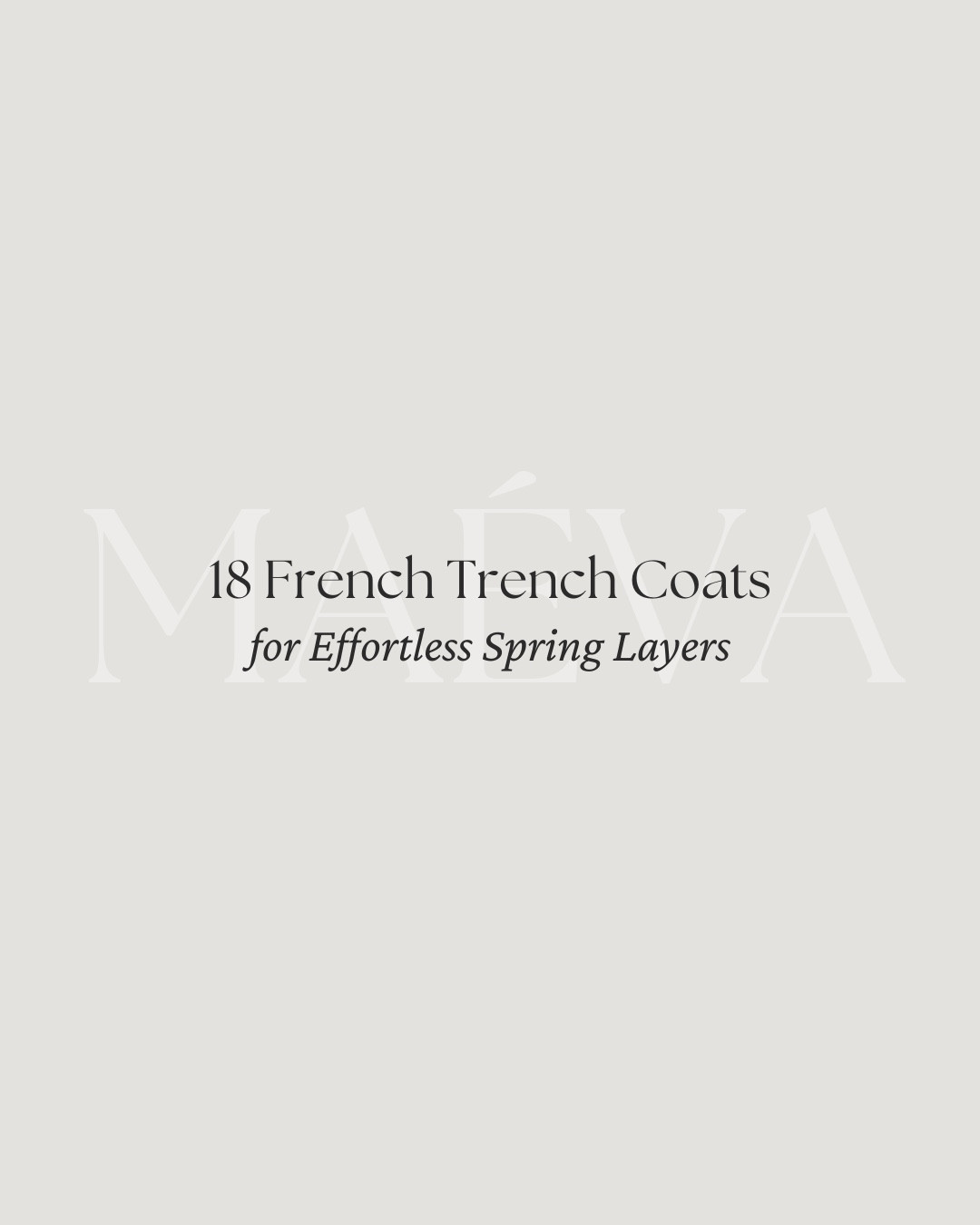 18 French Trench Coats for Effortless Spring Layering 🧥

A curated edit of timeless French trench coats designed to fit effortlessly into everyday life ✨ From classic, tailored silhouettes to softer, more romantic styles, this roundup brings together French brands with a shared focus on thoughtful design!

Easy layers for unpredictable spring weather, pieces that elevate everyday outfits, and styles that feel just as relevant season after season 🤍 Whether you’re building a capsule wardrobe or looking for a trench with a bit more personality, there’s something here for every mood!

📍 Discover the full article on maevawithamour.com, where you can explore all 18 trench coats in detail, learn more about each French brand, and shop the edit 🤍
 You can also find the complete list, plus additional options, on ShopMy @ maevawithamour under French Brands - link in bio

👉 Save this post for your next shopping moment, and follow for more intentional style edits, brand discoveries, and French-inspired wardrobe finds!

With Amour, M.

#springoutfits #trenchcoat #frenchstyle #parisianstyle #frenchbrand 

#LTKootd #LTKSeasonal #LTKTravel
