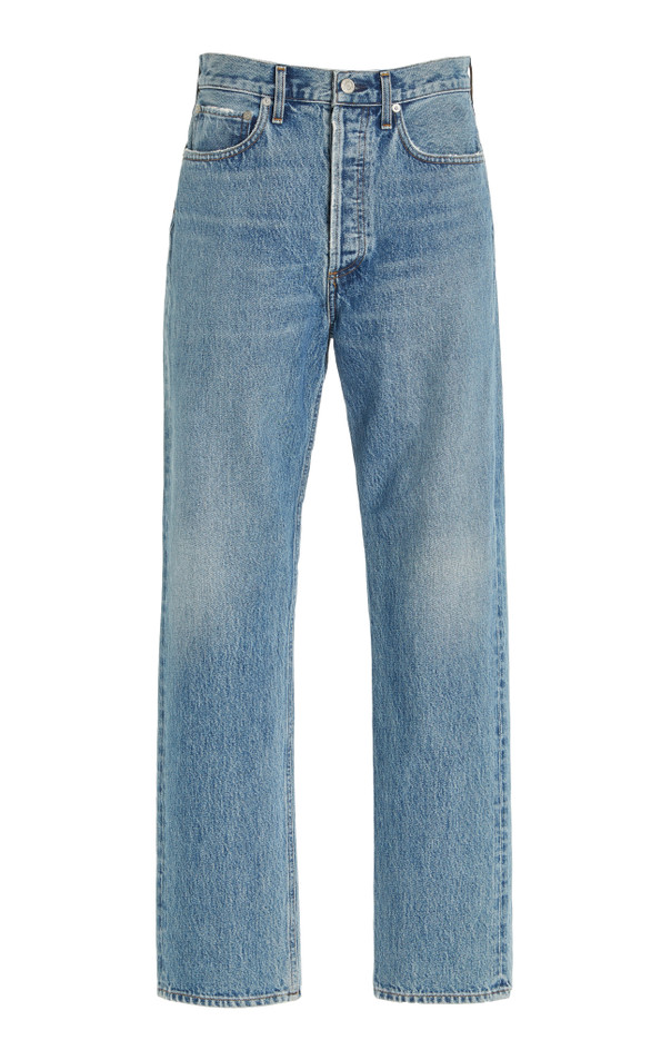 Click for more info about 90s Pinch Waist Rigid High-Rise Straight-Leg Jeans