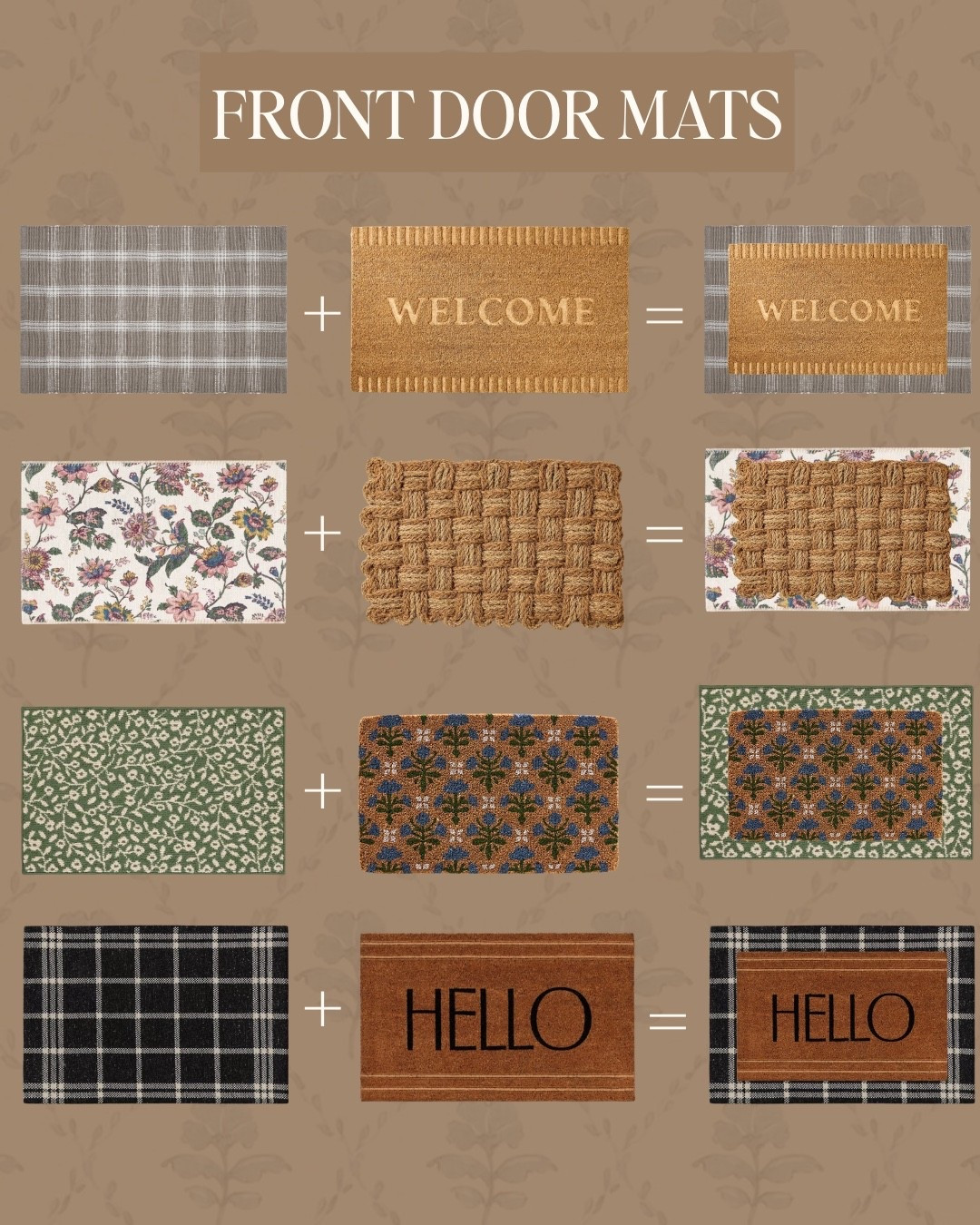 If your front door feels a little uninspired… consider this your sign for a spring refresh 🌸 Your entry sets the tone for your whole home, and a few layered details can make it feel so much more welcoming.

Think a pretty wreath, lanterns for warmth, lush greenery, and a layered rug moment to ground it all. Simple changes… but they make such a big impact.