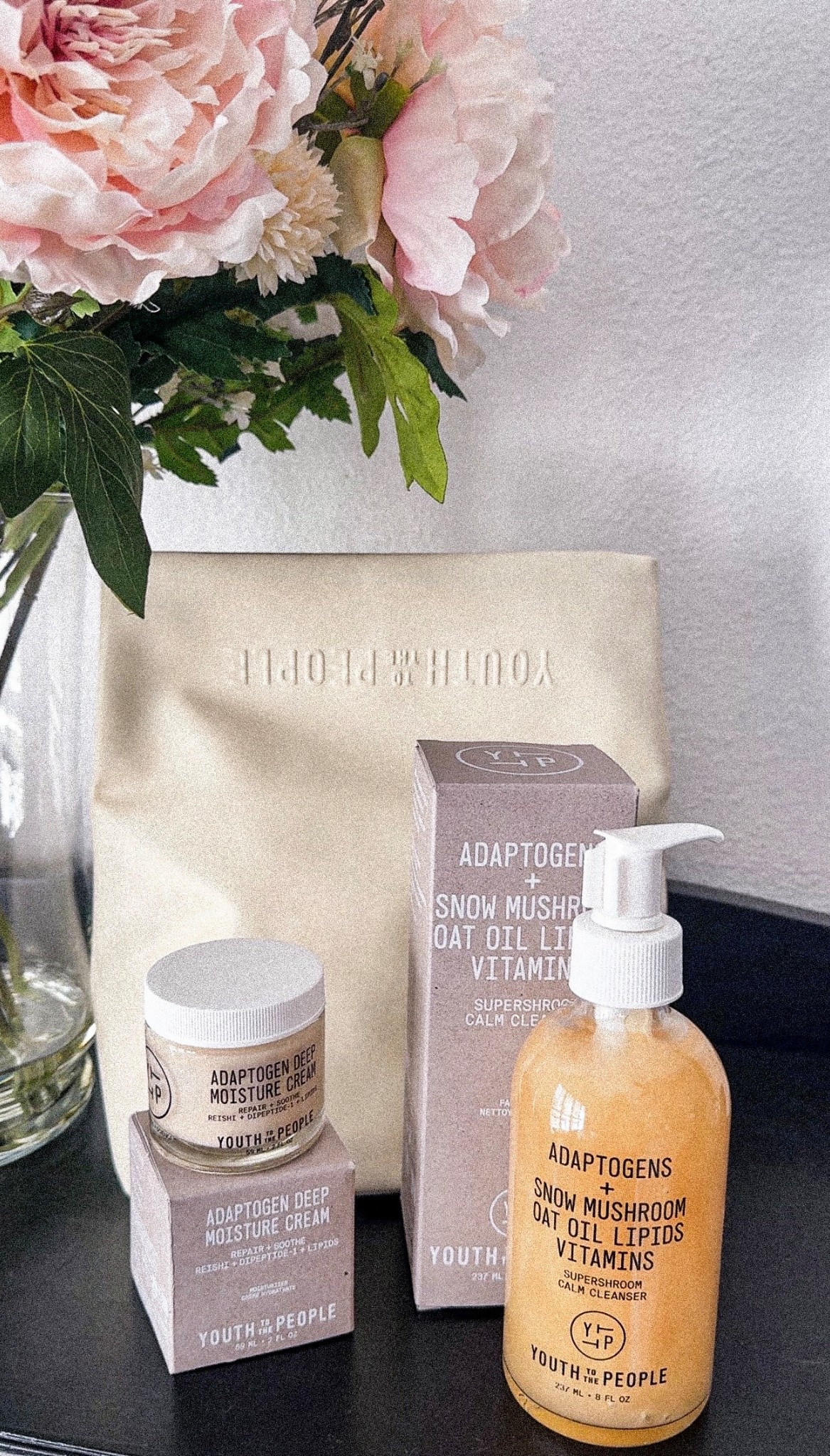 Hydrated, calm skin lately and this combo has been so good 🤍

Loving this gentle routine from Youth To The People. The Youth To The People Supershroom Calm Cleanser is such a soothing cleanse that removes makeup and SPF without stripping my skin.

I follow with the Youth To The People Adaptogen Deep Moisture Cream to lock in hydration and support my skin barrier. It’s rich but still melts right in and leaves my skin feeling so soft.

Sharing both in my LTK if you’re looking for a calming, hydrating skincare routine ✨

#ltkbeauty #skincareroutine 