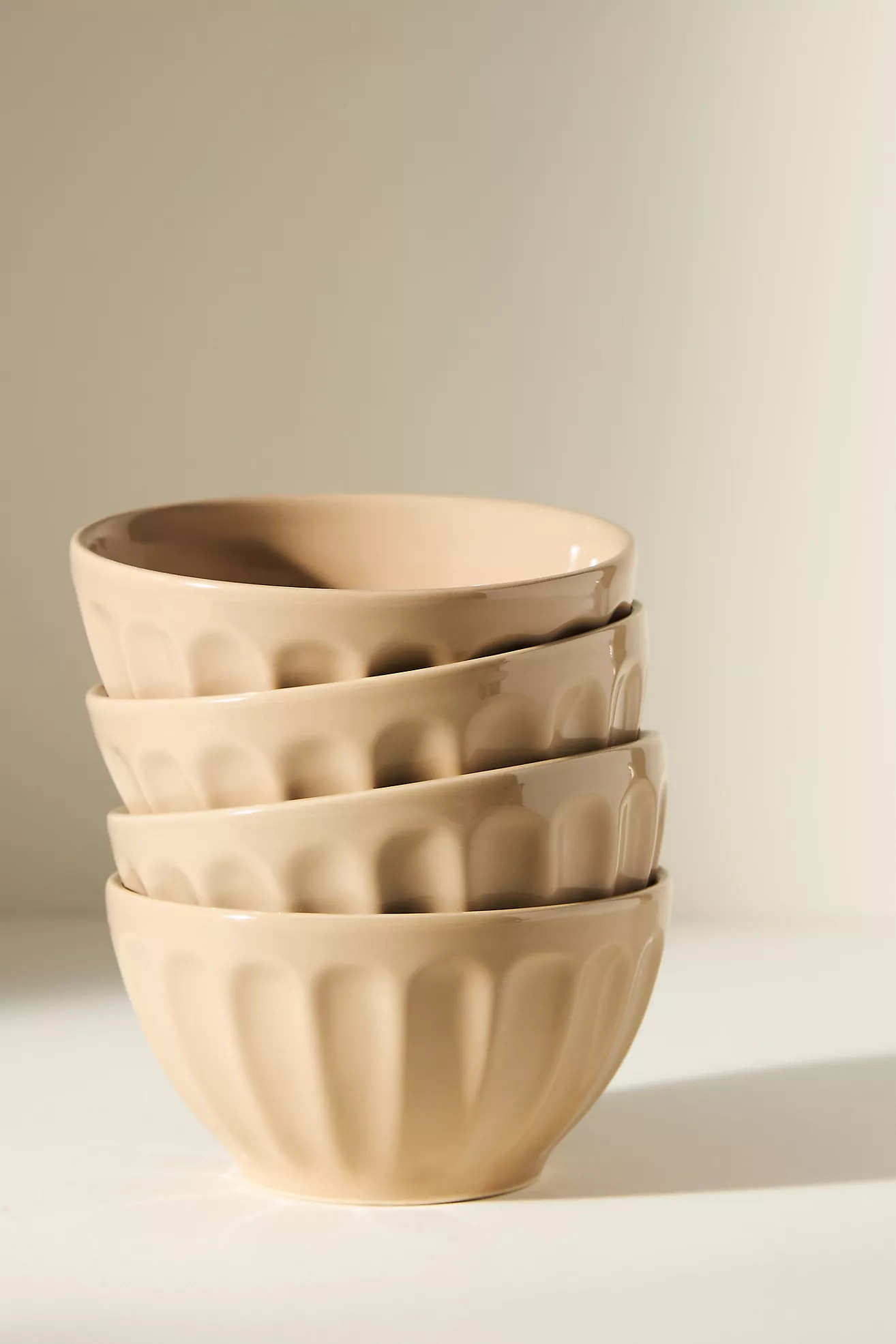 The Latte Stoneware Cereal Bowls, Set of 4: Amelie Edition | Anthropologie (US)