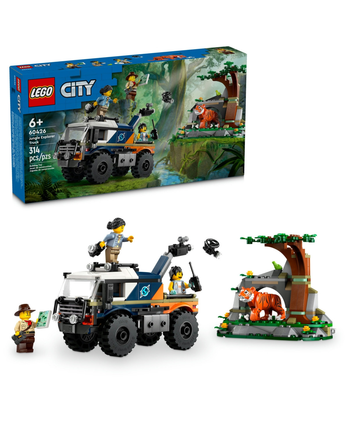 Lego City Jungle Explorer Off-Road Truck Toy 60426 - Multi Color | Macy's