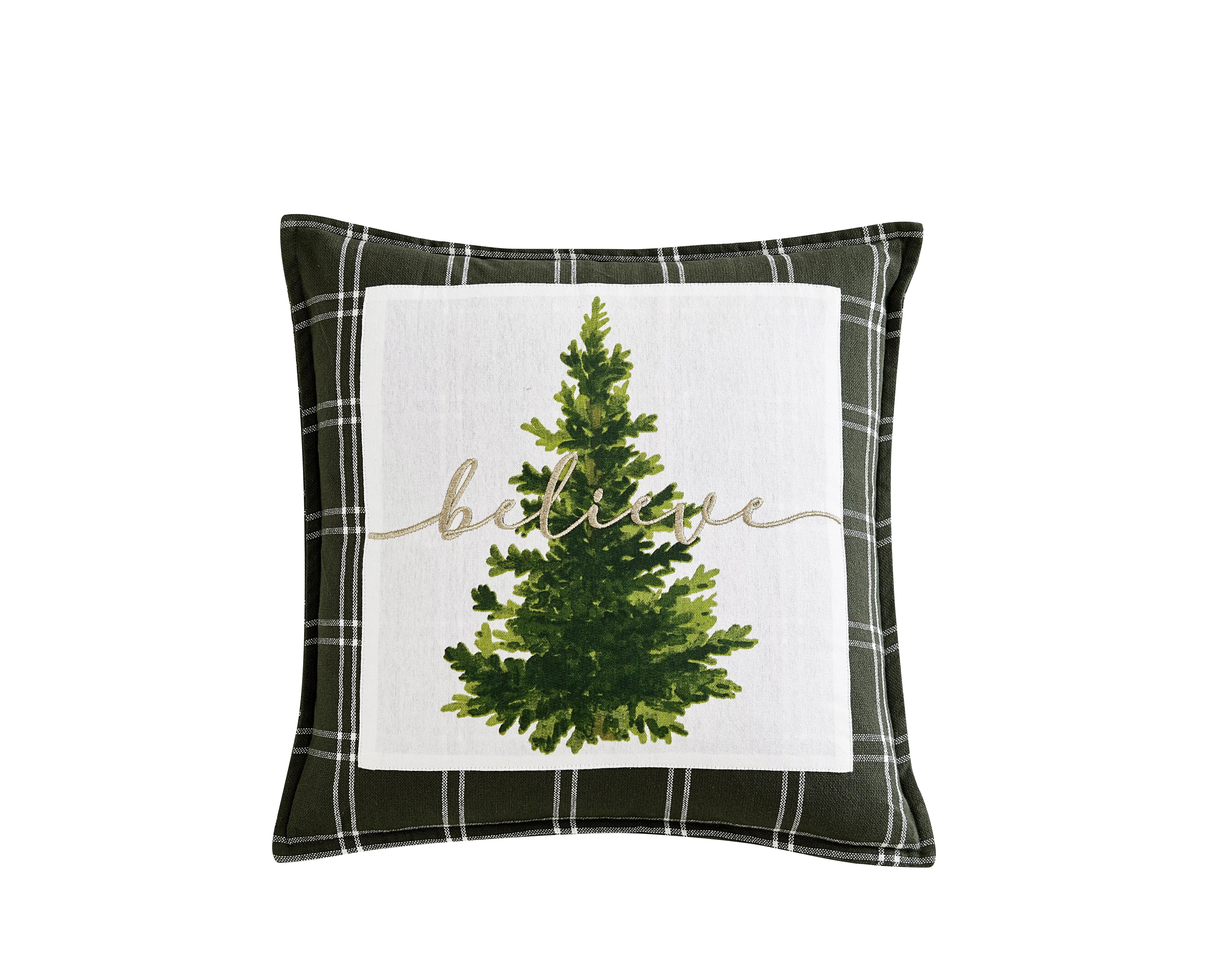 Mainstays Believe Tree Decorative Throw Pillow, 18x18” | Walmart (US)