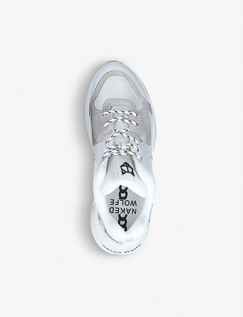 Titan chunky leather and mesh trainers | Selfridges