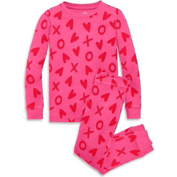 Organic PJ Set In Gumball XOs, Gumball XO Hearts | Maisonette