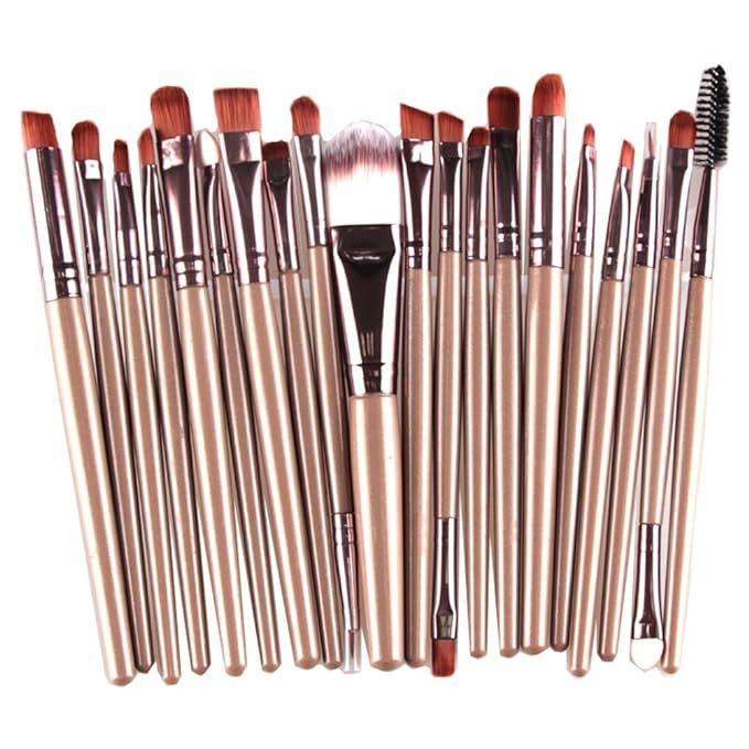 KOLIGHT Set of 20pcs Cosmetic Makeup Brushes Set Powder Foundation Eyeliner Eyeshadow Lip Brush f... | Amazon (US)